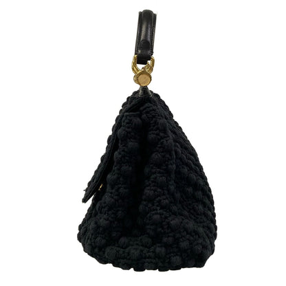 Dolce & Gabbana Handbag Sicily Black Cotton Leather — view 4