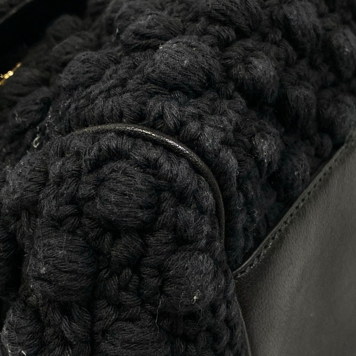 Dolce & Gabbana Handbag Sicily Black Cotton Leather — view 6