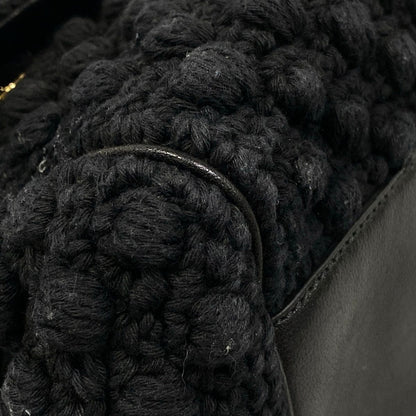 Dolce & Gabbana Handbag Sicily Black Cotton Leather — view 6