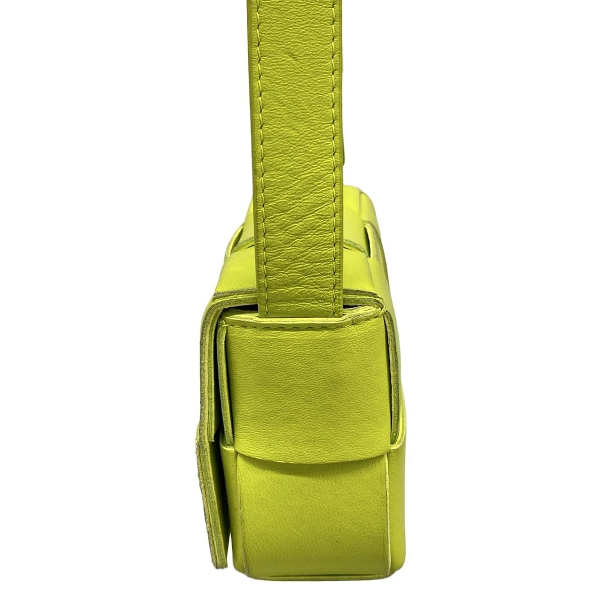 Bottega Veneta Shoulder Bag Cassette Light Green Leather — view 4