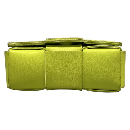 Bottega Veneta Shoulder Bag Cassette Light Green Leather — view 5