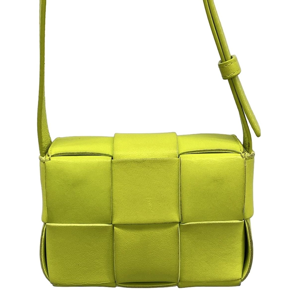 Bottega Veneta Shoulder Bag Cassette Light Green Leather — view 3