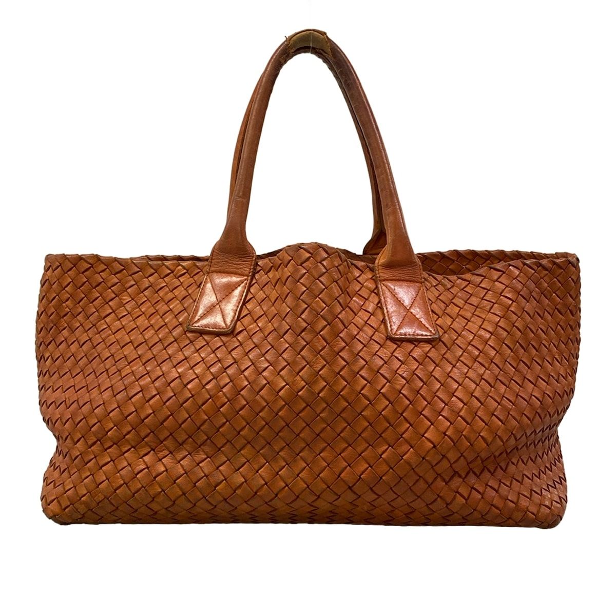 Bottega Veneta Tote Bag Cabas MM Orange Leather — view 3