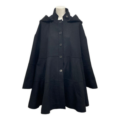 Dior Coat Black Wool Angora 36