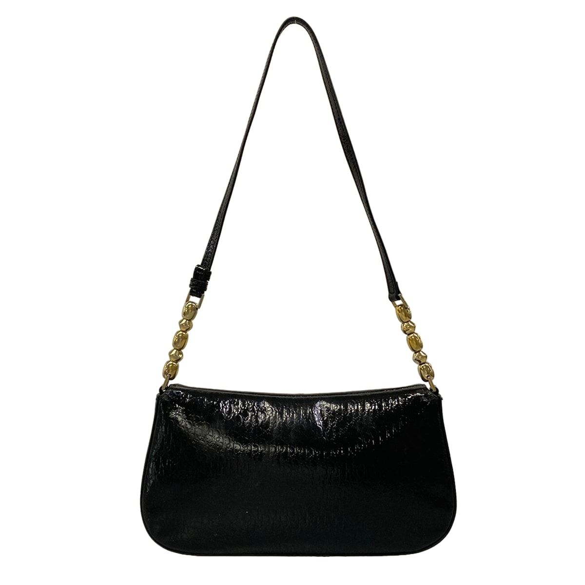 Dior Shoulder Bag Malice Pearl Black Embossed Leather — view 3