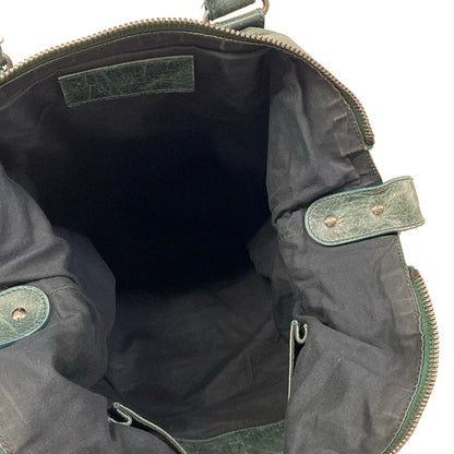 Balenciaga Handbag Dark Green Leather — view 7