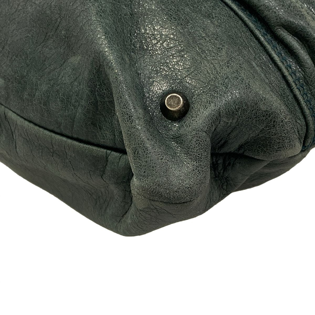 Balenciaga Handbag Dark Green Leather — view 6