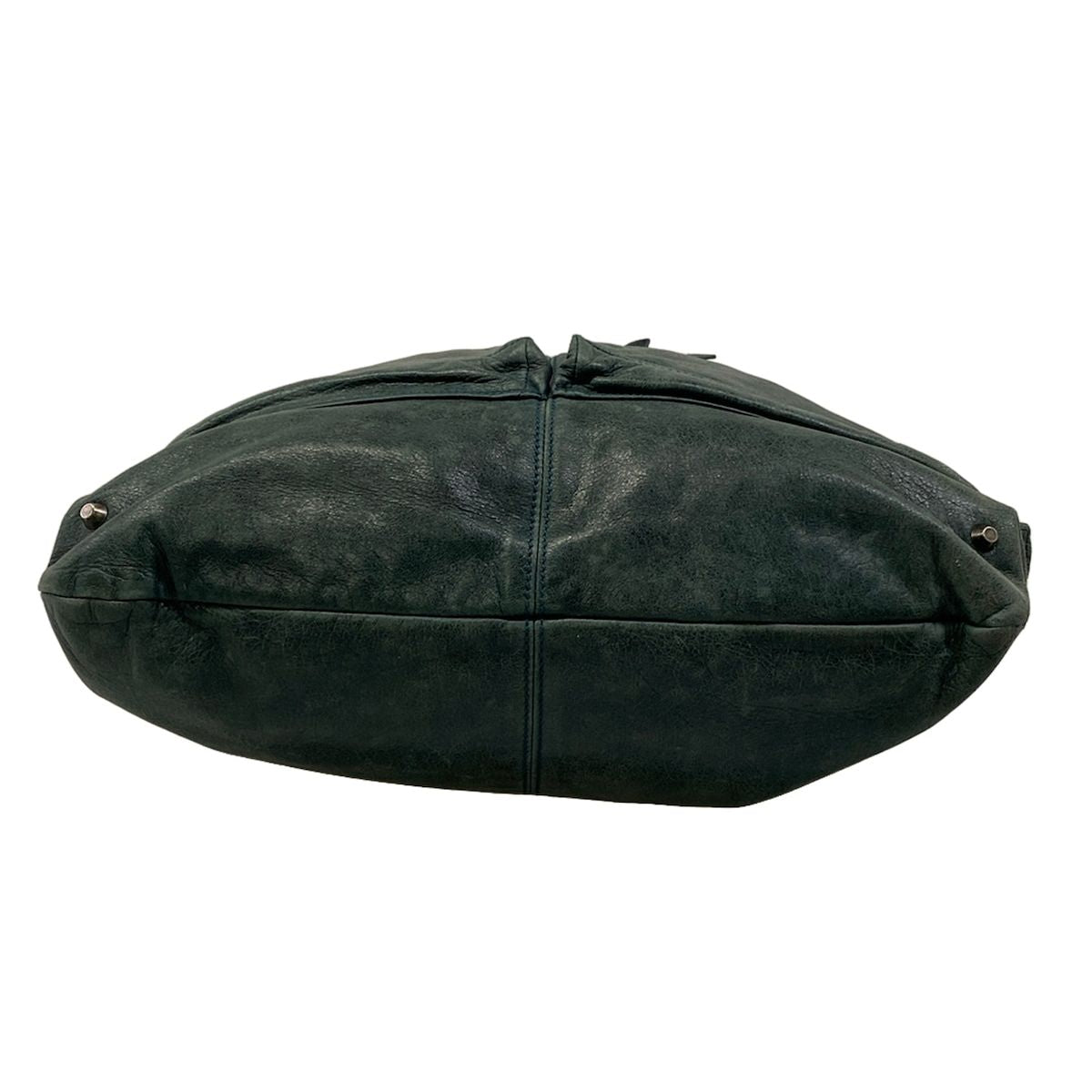 Balenciaga Handbag Dark Green Leather — view 5