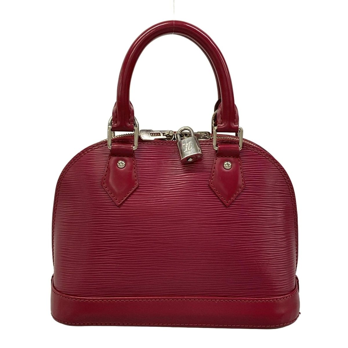 Louis Vuitton Handbag Epi Alma BB Fuchsia Leather