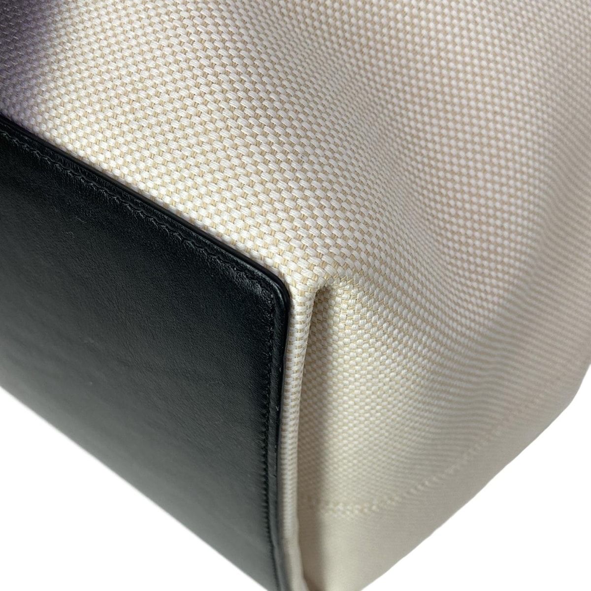 Dior Tote Bag Toujours Ivory Black Leather — view 7