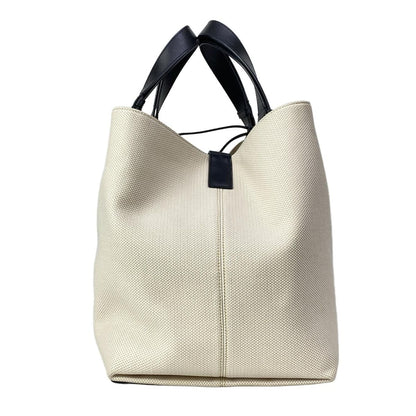 Dior Tote Bag Toujours Ivory Black Leather — view 4