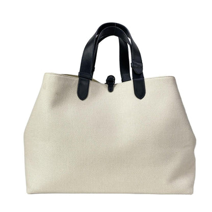 Dior Tote Bag Toujours Ivory Black Leather — view 3