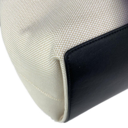 Dior Tote Bag Toujours Ivory Black Leather — view 6