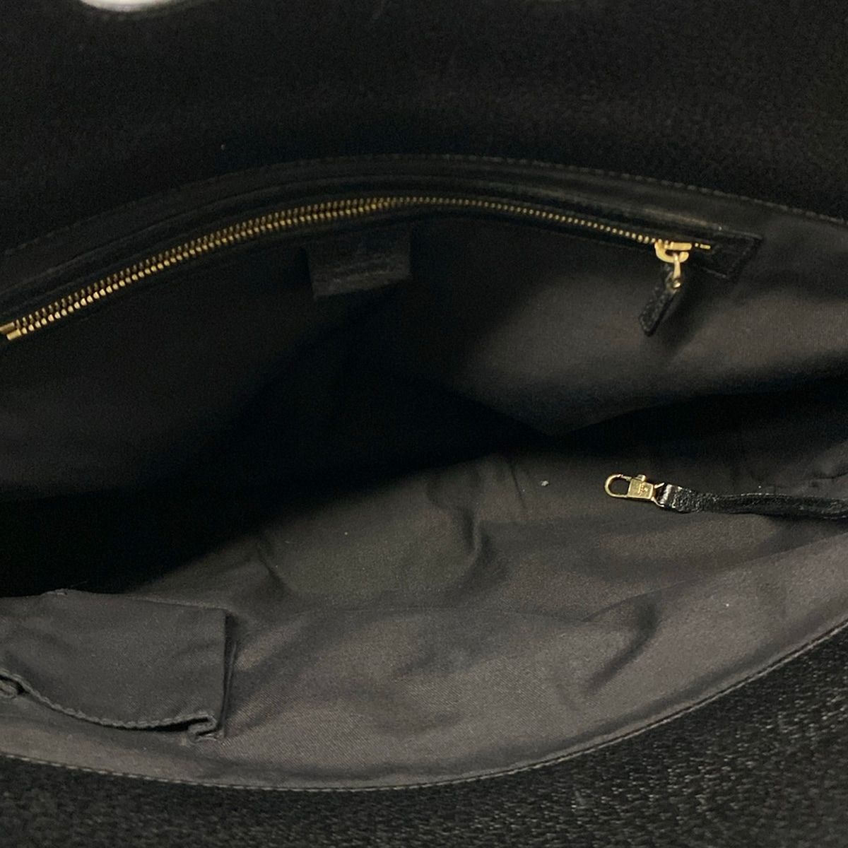 Gucci Tote Bag Sherry Black Leather — view 7