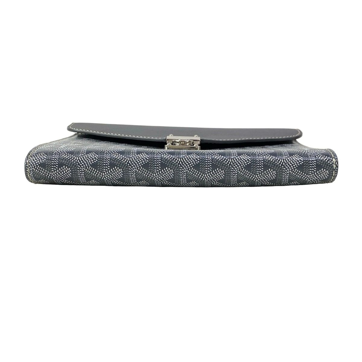 Goyard Shoulder Bag Sheepskin Gray Removable Strap Leather — view 5