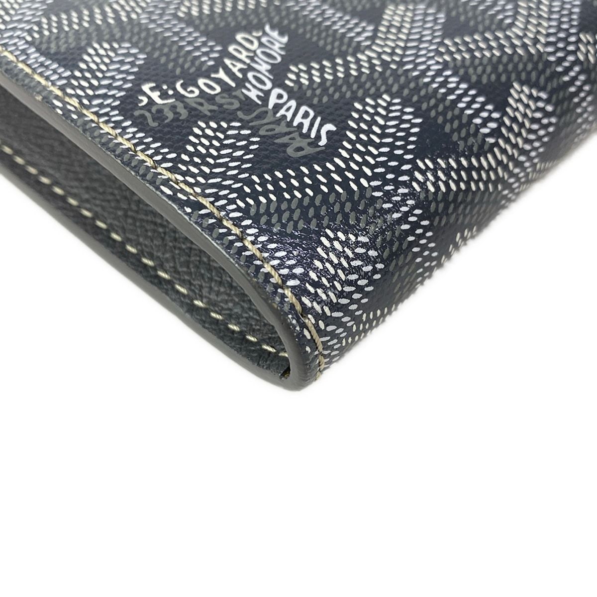 Goyard Shoulder Bag Sheepskin Gray Removable Strap Leather — view 6