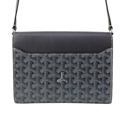 Goyard Shoulder Bag Sheepskin Gray Removable Strap Leather — view 3