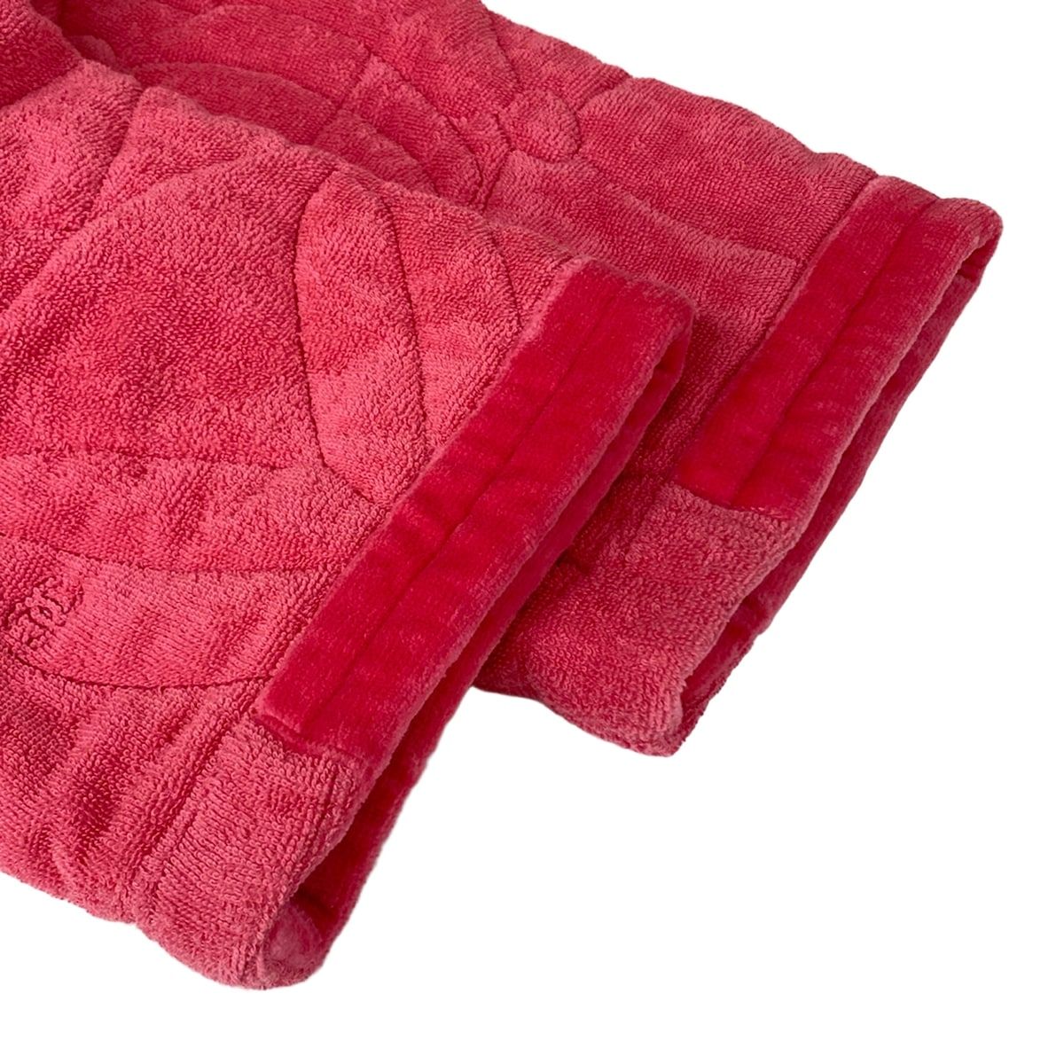 Chanel Jacket S Pink Pile Zip Up Short Length Cotton 34 — view 5