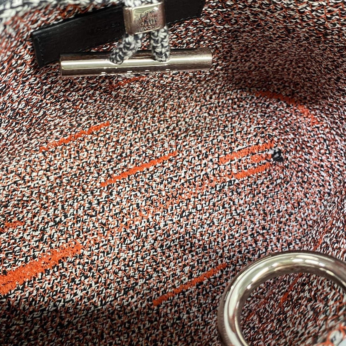 Balenciaga Handbag Zig Zagger White Black Orange Leather — view 7