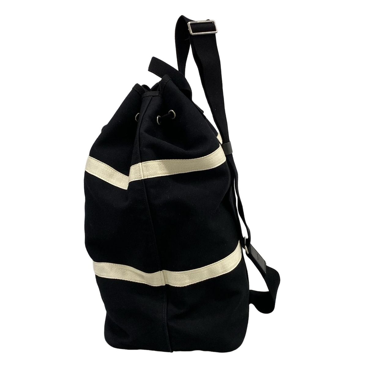 Saint Laurent Paris Shoulder Bag Rive Gauche Black Gold Ivory Leather — view 4