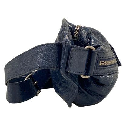 Balenciaga Waist Pouch Classic Neo Rift Navy Leather — view 2