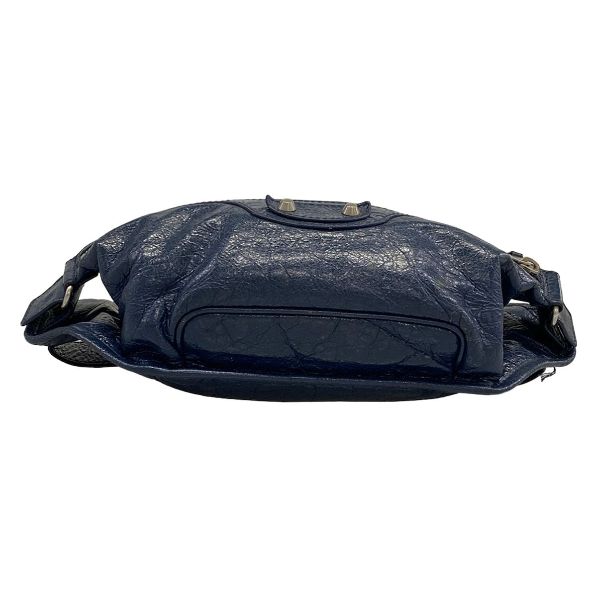 Balenciaga Waist Pouch Classic Neo Rift Navy Leather — view 5