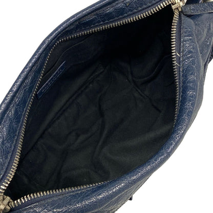 Balenciaga Waist Pouch Classic Neo Rift Navy Leather — view 7
