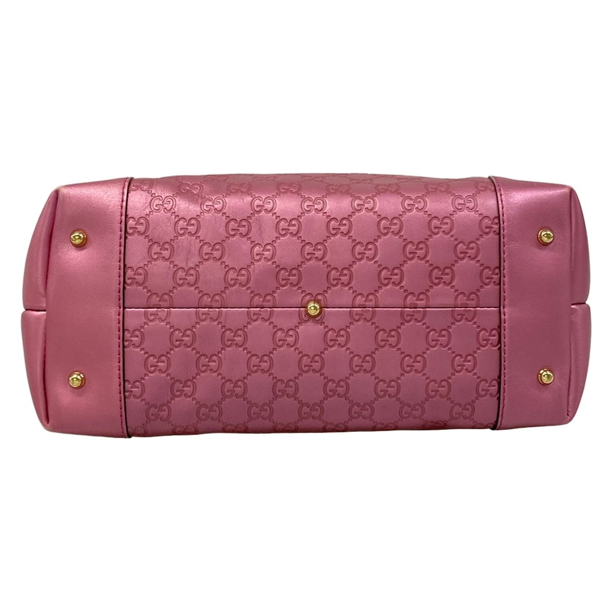 Gucci Tote Bag Guccissima Lineheartbit Pink Leather — view 5