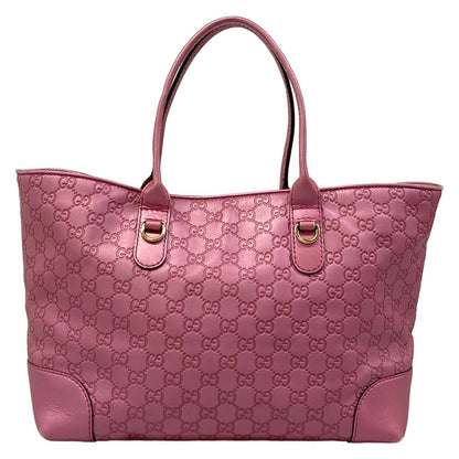 Gucci Tote Bag Guccissima Lineheartbit Pink Leather — view 3