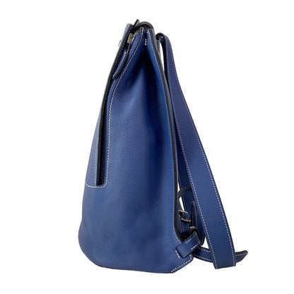Hermes Backpack a Dos Blue Brighton Silver — view 4