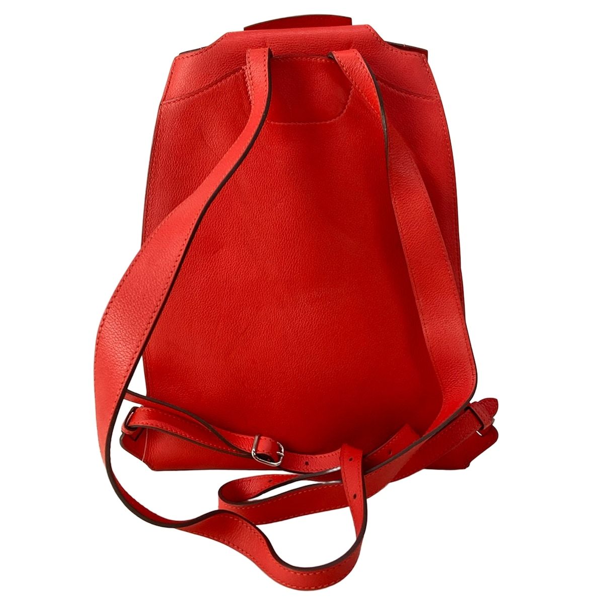Hermes Backpack a Dos Rouge Pivoine Silver — view 3