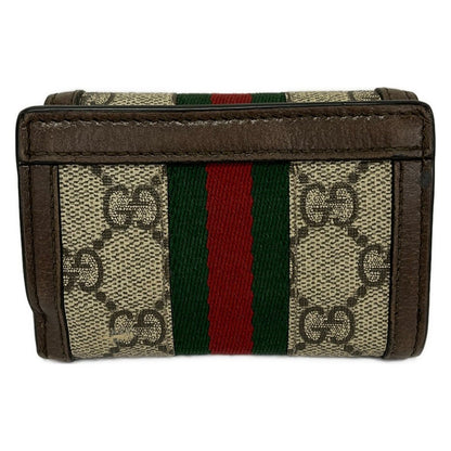 Gucci Trifold Wallet Ophidia Dark Brown Beige Multi Leather — view 2