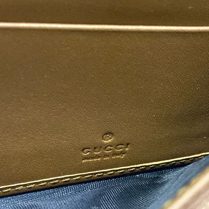 Gucci Wallet Padlock GG Plus GG Supreme Dark Brown Beige Black Chain Leather — view 6