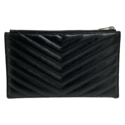 Saint Laurent Paris Pouch Black Leather — view 2