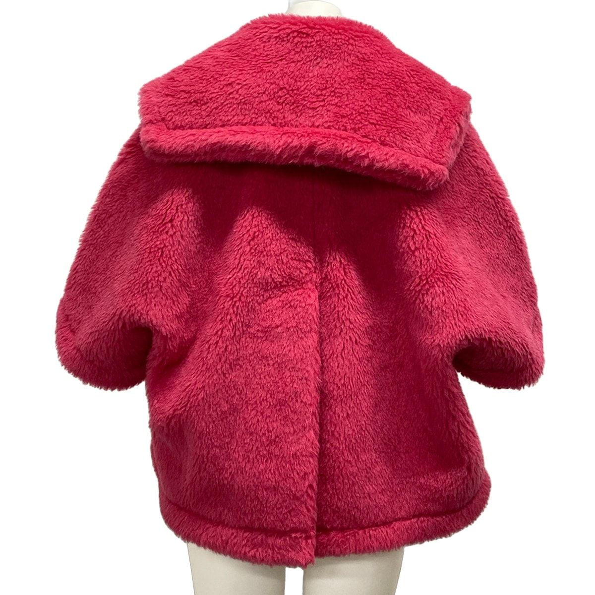 Max Mara Poncho SM Teddy Bear Cape Pink Alpaca — view 2