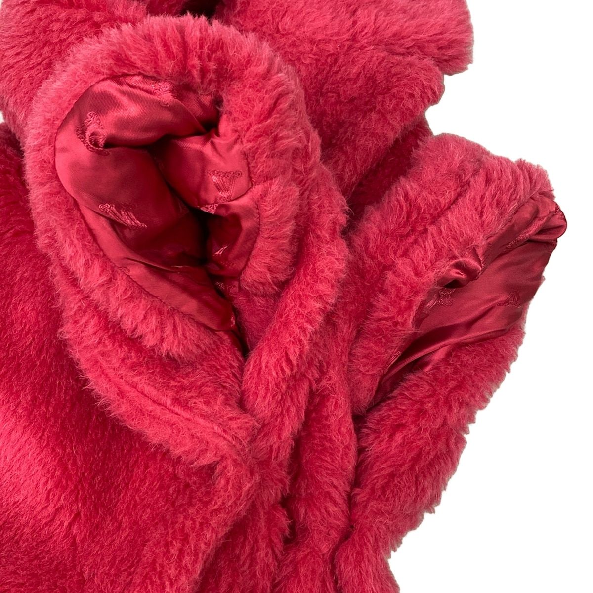 Max Mara Poncho SM Teddy Bear Cape Pink Alpaca — view 6
