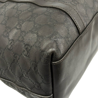 Gucci Handbag Guccissima Line Interlocking G Dark Brown Leather — view 6