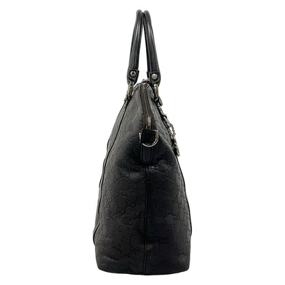 Gucci Handbag Guccissima Line Interlocking G Dark Brown Leather — view 2