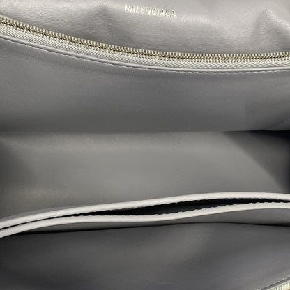 Balenciaga Shoulder Bag Crush Medium Light Blue Chain — view 7