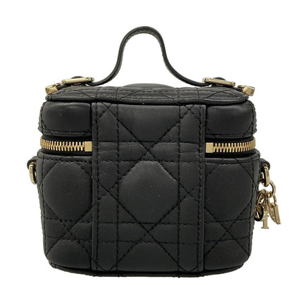 Dior Vanity Cannage Stitch Black Mini Bag Leather — view 3