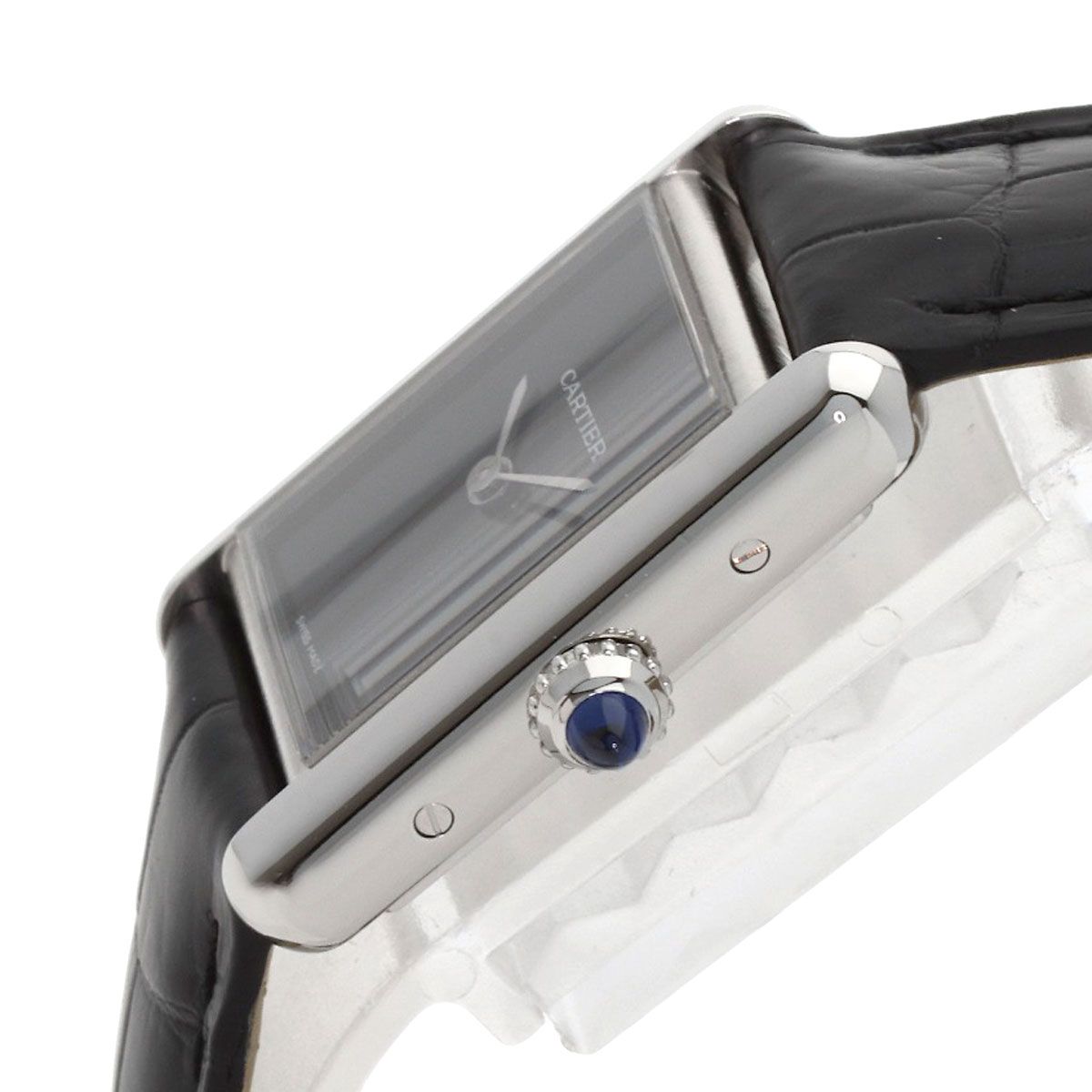 Cartier Tank Must SM Watch SS Leather — view 5