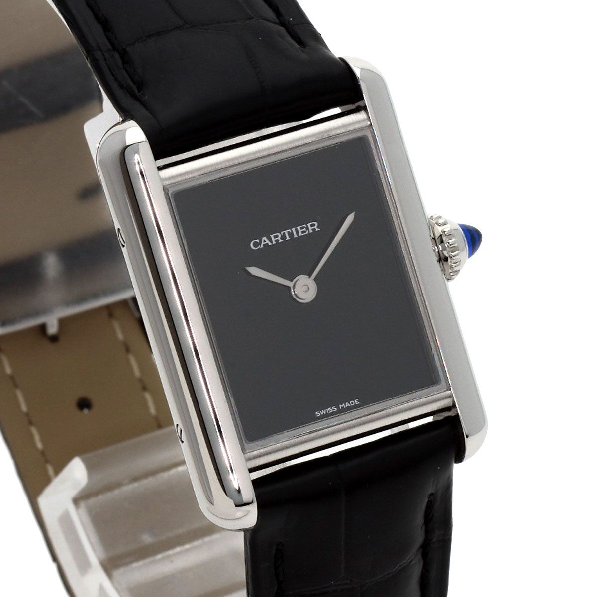 Cartier Tank Must SM Watch SS Leather — view 4