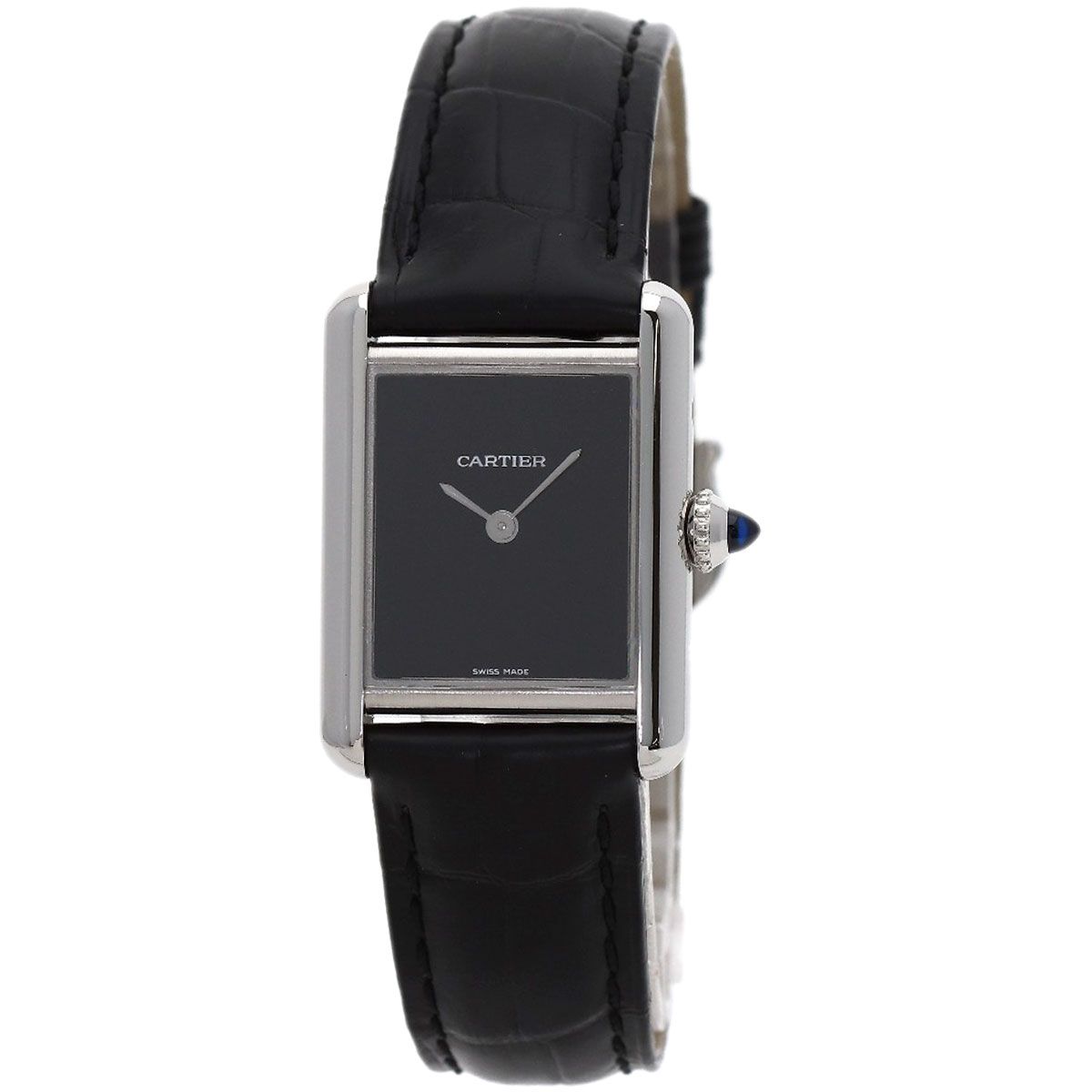 Cartier Tank Must SM Watch SS Leather