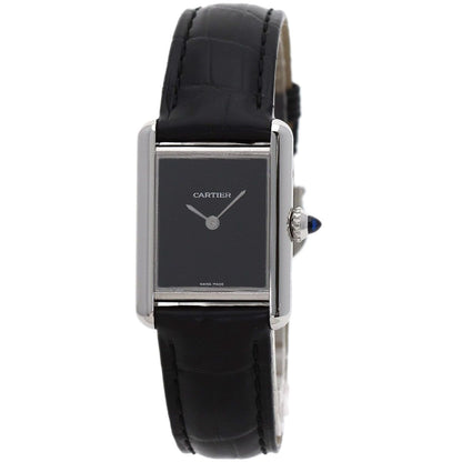 Cartier Tank Must SM Watch SS Leather