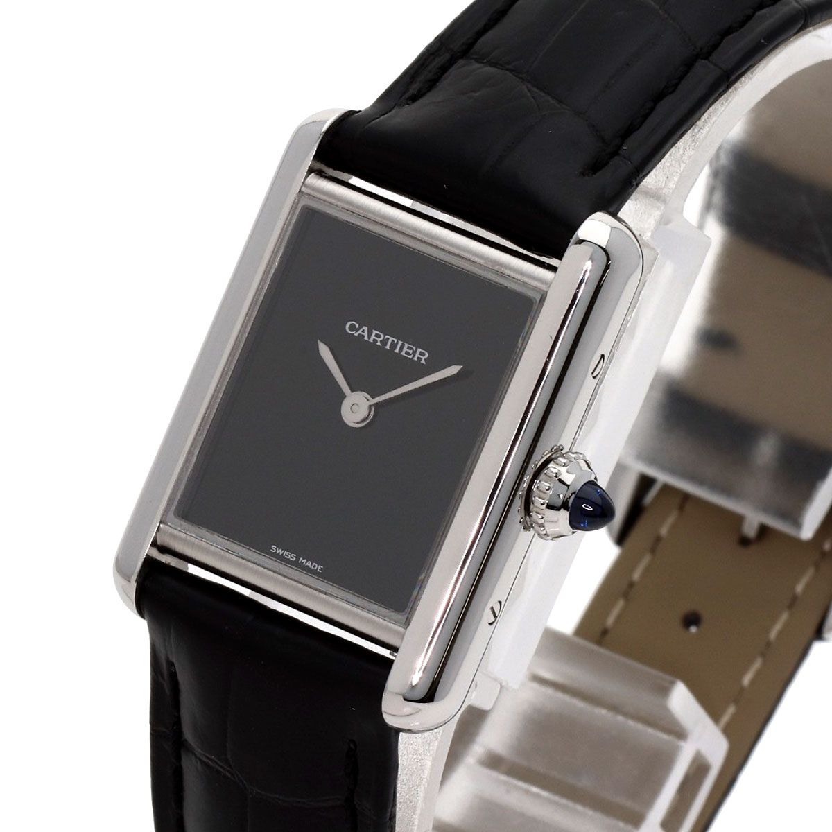 Cartier Tank Must SM Watch SS Leather — view 3