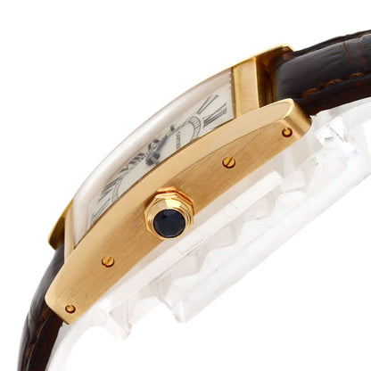 Cartier Tank Americanine SM Watch 18k Pink Gold Leather — view 5