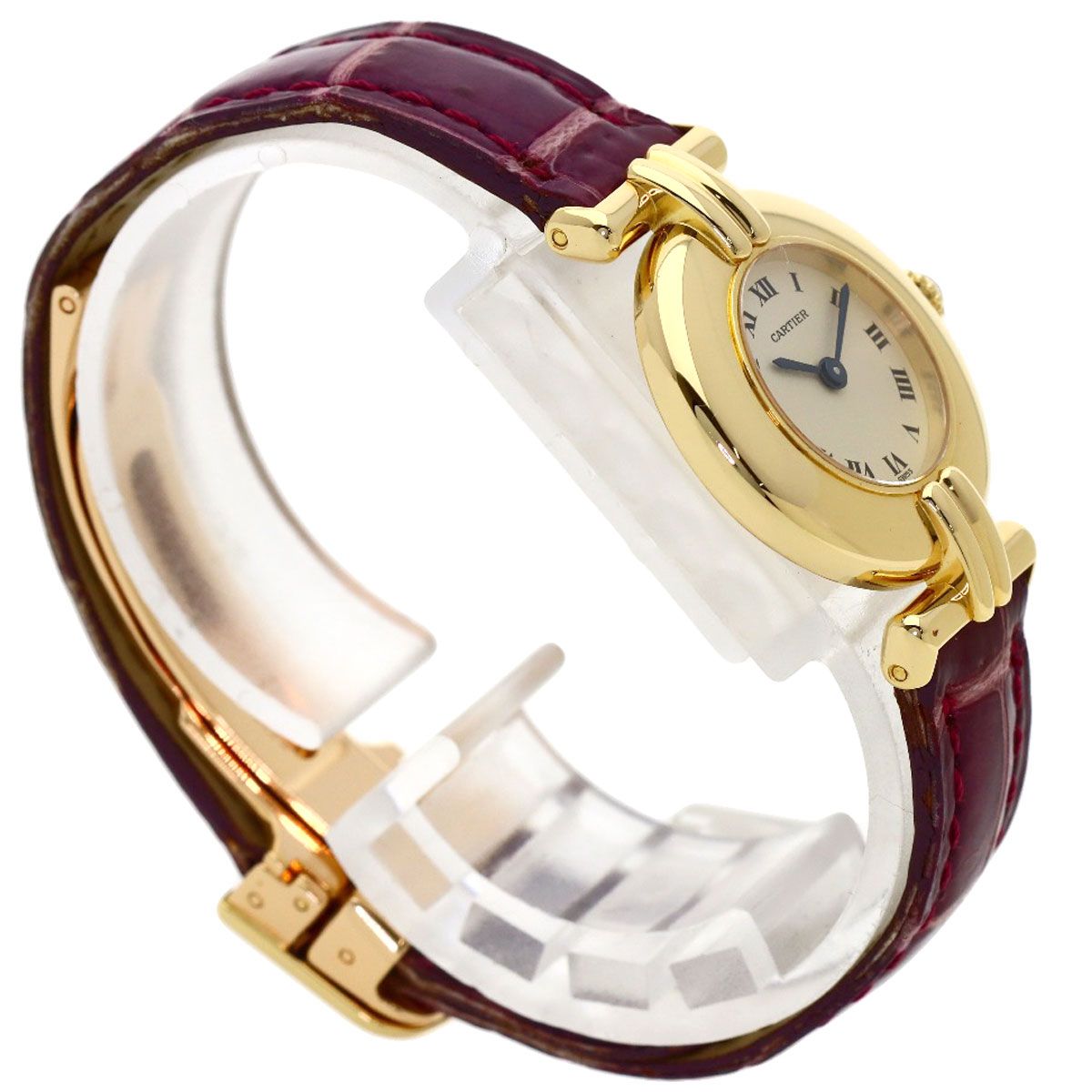 Cartier Must Colisee Watch 18k Yellow Gold Leather — view 2