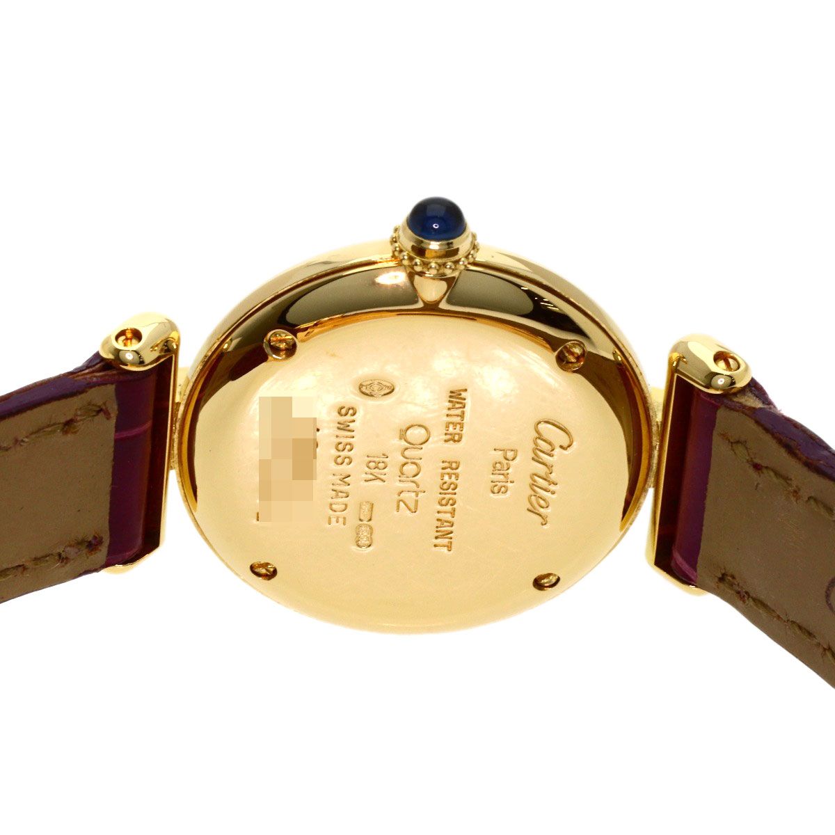 Cartier Must Colisee Watch 18k Yellow Gold Leather — view 6