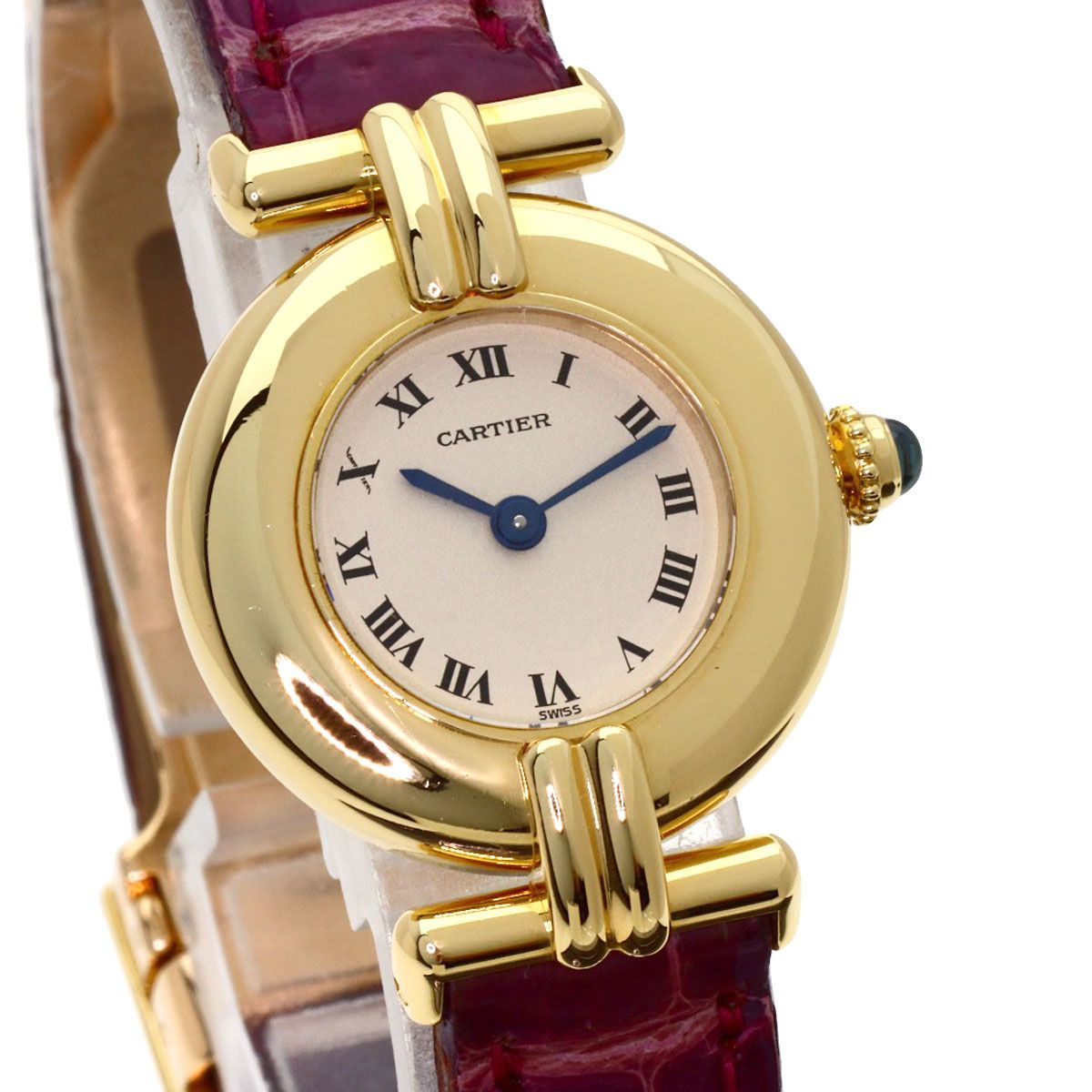 Cartier Must Colisee Watch 18k Yellow Gold Leather — view 4