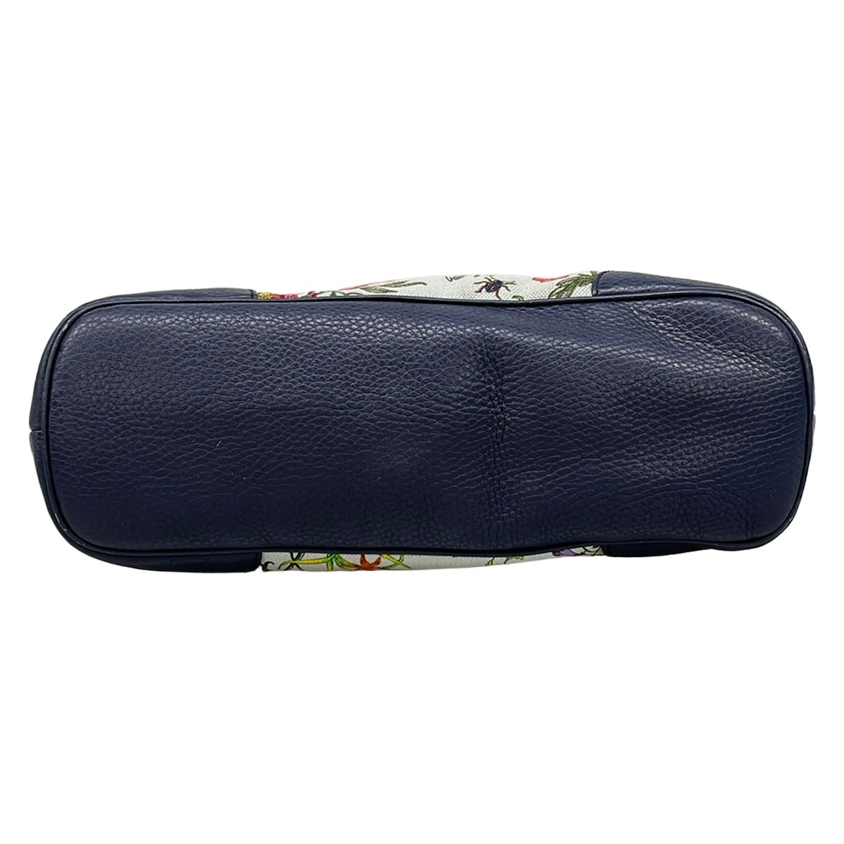 Gucci Tote Bag Flora Light Blue Navy Multi in Japan Leather — view 5